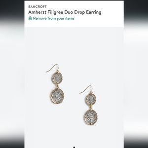 Stitch Fix Amherst Filigree Earrings